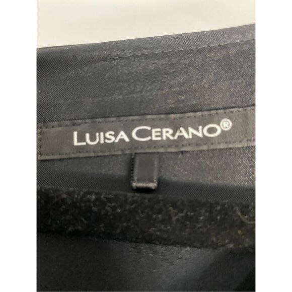 Size 14, Luisa Cerano black dress, zipper detail on the sides & 2 zip pockets. - Picture 7 of 11